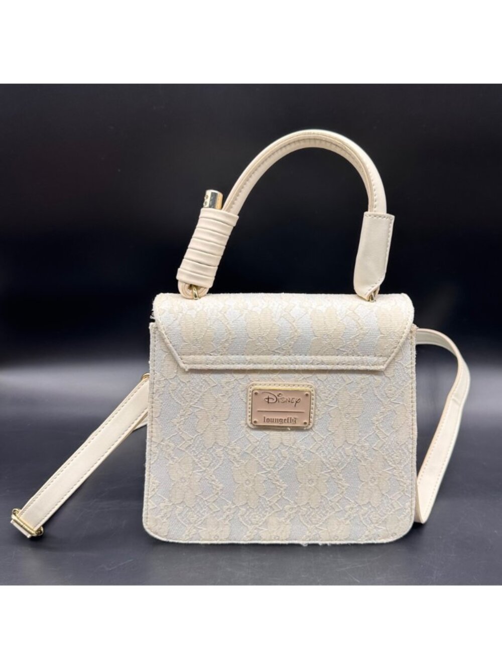 Loungefly Disney Beauty and the Beast Ballroom Dance Lace Handbag Shoulder Purse - Picture 3 of 16